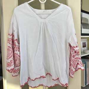 Flowered Long Sleeve Shirt